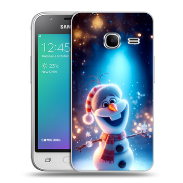 Силиконовый чехол на Samsung Galaxy J1 mini (2016) с принтом Новый год Силиконовый чехол на Samsung Galaxy J1 mini (2016) с принтом Новый год