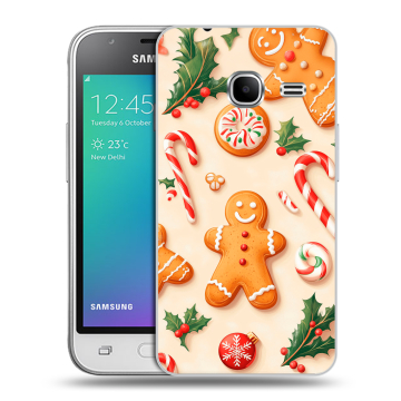 Силиконовый чехол на Samsung Galaxy J1 mini (2016) с принтом Новый год Силиконовый чехол на Samsung Galaxy J1 mini (2016) с принтом Новый год