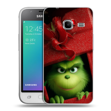 Силиконовый чехол на Samsung Galaxy J1 mini (2016) с принтом Новый год Силиконовый чехол на Samsung Galaxy J1 mini (2016) с принтом Новый год