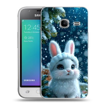 Силиконовый чехол на Samsung Galaxy J1 mini (2016) с принтом Новый год Силиконовый чехол на Samsung Galaxy J1 mini (2016) с принтом Новый год