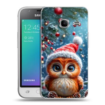 Силиконовый чехол на Samsung Galaxy J1 mini (2016) с принтом Новый год Силиконовый чехол на Samsung Galaxy J1 mini (2016) с принтом Новый год