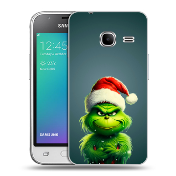 Силиконовый чехол на Samsung Galaxy J1 mini (2016) с принтом Новый год Силиконовый чехол на Samsung Galaxy J1 mini (2016) с принтом Новый год