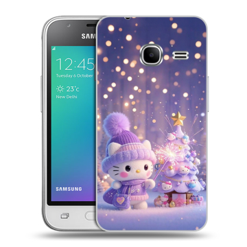 Силиконовый чехол на Samsung Galaxy J1 mini (2016) с принтом Новый год Силиконовый чехол на Samsung Galaxy J1 mini (2016) с принтом Новый год