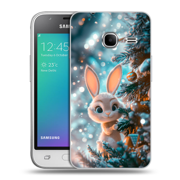 Силиконовый чехол на Samsung Galaxy J1 mini (2016) с принтом Новый год Силиконовый чехол на Samsung Galaxy J1 mini (2016) с принтом Новый год