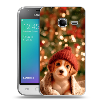 Силиконовый чехол на Samsung Galaxy J1 mini (2016) с принтом Новый год Силиконовый чехол на Samsung Galaxy J1 mini (2016) с принтом Новый год