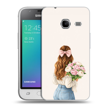 Силиконовый чехол на Samsung Galaxy J1 mini (2016) с принтом женский Силиконовый чехол на Samsung Galaxy J1 mini (2016) с принтом женский