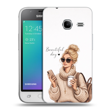 Силиконовый чехол на Samsung Galaxy J1 mini (2016) с принтом женский Силиконовый чехол на Samsung Galaxy J1 mini (2016) с принтом женский