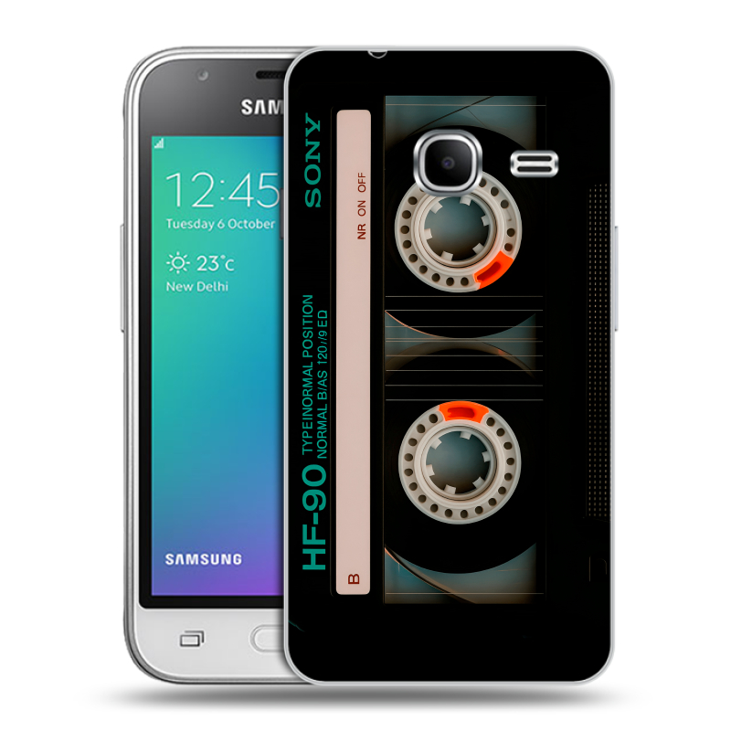 Силиконовый чехол на Samsung Galaxy J1 mini (2016) с принтом Кассета Силиконовый чехол на Samsung Galaxy J1 mini (2016) с принтом Кассета