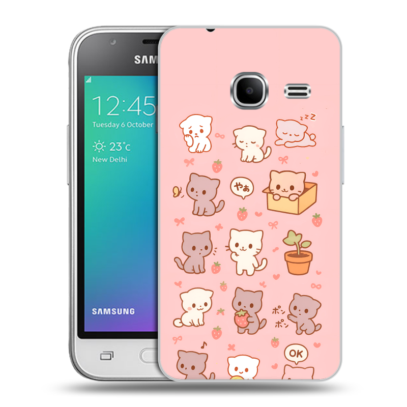 Силиконовый чехол на Samsung Galaxy J1 mini (2016) с принтом Hello Kitty Хелоу Кити Силиконовый чехол на Samsung Galaxy J1 mini (2016) с принтом Hello Kitty Хелоу Кити