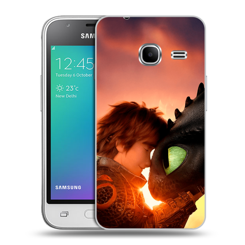 Силиконовый чехол на Samsung Galaxy J1 mini (2016) с принтом Как приручить дракона Силиконовый чехол на Samsung Galaxy J1 mini (2016) с принтом Как приручить дракона