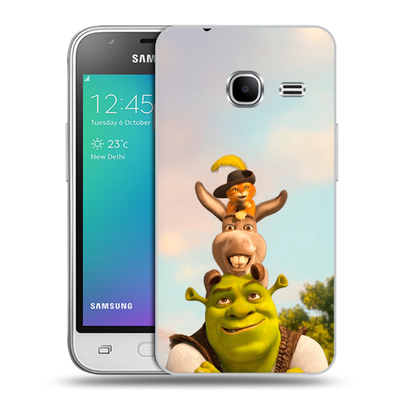 Силиконовый чехол на Samsung Galaxy J1 mini (2016) с принтом Шрек Shrek Силиконовый чехол на Samsung Galaxy J1 mini (2016) с принтом Шрек Shrek