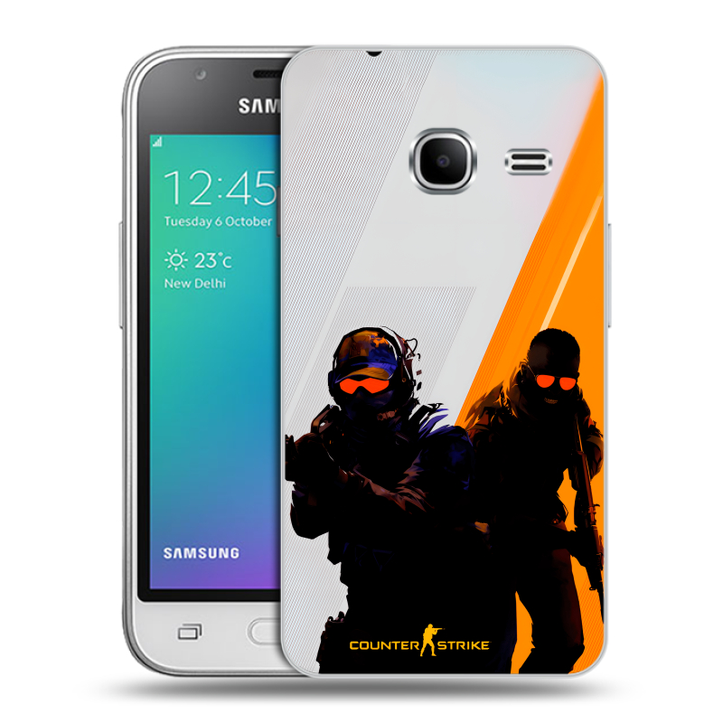 Силиконовый чехол на Samsung Galaxy J1 mini (2016) с принтом Контер страйк Counter strike Силиконовый чехол на Samsung Galaxy J1 mini (2016) с принтом Контер страйк Counter strike