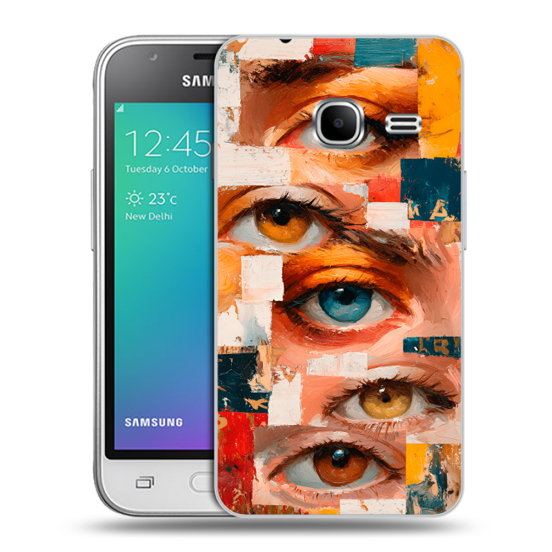 Силиконовый чехол на Samsung Galaxy J1 mini (2016) с принтом Модный принт Силиконовый чехол на Samsung Galaxy J1 mini (2016) с принтом Модный принт