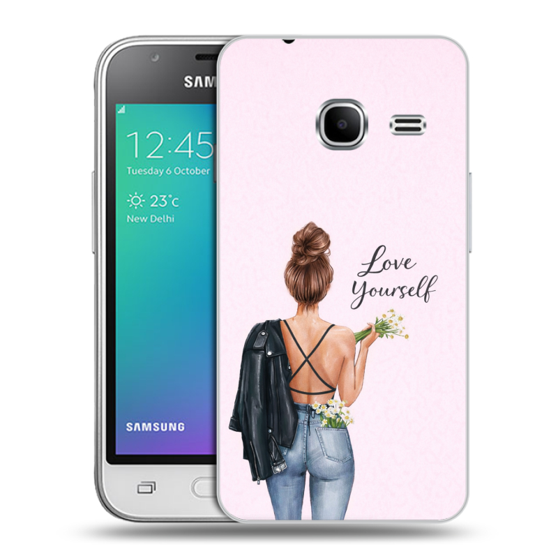 Силиконовый чехол на Samsung Galaxy J1 mini (2016) с принтом женский Силиконовый чехол на Samsung Galaxy J1 mini (2016) с принтом женский