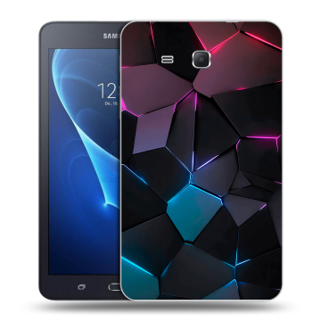 Силиконовый чехол на планшета Samsung Galaxy Tab A 7 (2016) с принтом Геометрия неона Силиконовый чехол на планшета Samsung Galaxy Tab A 7 (2016) с принтом Геометрия неона