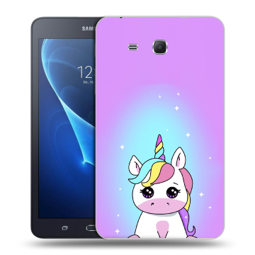 Силиконовый чехол на планшета Samsung Galaxy Tab A 7 (2016) с принтом Единорог Силиконовый чехол на планшета Samsung Galaxy Tab A 7 (2016) с принтом Единорог
