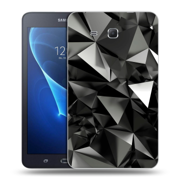 Силиконовый чехол на планшета Samsung Galaxy Tab A 7 (2016) с принтом Черные кристаллы Силиконовый чехол на планшета Samsung Galaxy Tab A 7 (2016) с принтом Черные кристаллы