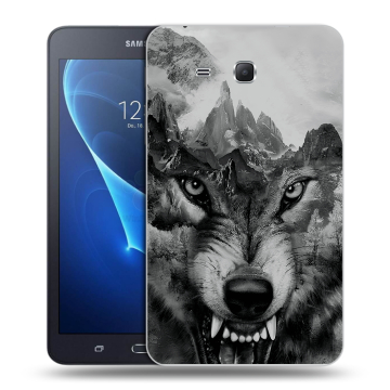 Силиконовый чехол на планшета Samsung Galaxy Tab A 7 (2016) с принтом Волк Силиконовый чехол на планшета Samsung Galaxy Tab A 7 (2016) с принтом Волк