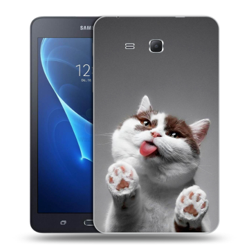 Силиконовый чехол на планшета Samsung Galaxy Tab A 7 (2016) с принтом Коты Силиконовый чехол на планшета Samsung Galaxy Tab A 7 (2016) с принтом Коты