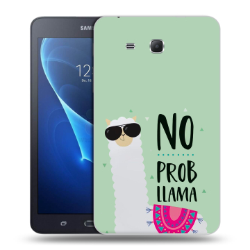 Силиконовый чехол на планшета Samsung Galaxy Tab A 7 (2016) с принтом Лама Силиконовый чехол на планшета Samsung Galaxy Tab A 7 (2016) с принтом Лама