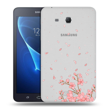 Силиконовый чехол на Samsung Galaxy Tab A 7 (2016) с принтом Ветка сакуры Силиконовый чехол на Samsung Galaxy Tab A 7 (2016) с принтом Ветка сакуры