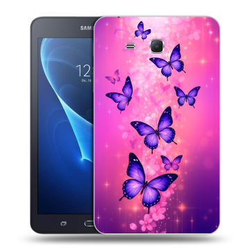 Силиконовый чехол на Samsung Galaxy Tab A 7 (2016) с принтом Бабочки Силиконовый чехол на Samsung Galaxy Tab A 7 (2016) с принтом Бабочки