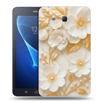 Силиконовый чехол на Samsung Galaxy Tab A 7 (2016) с принтом Цветы Силиконовый чехол на Samsung Galaxy Tab A 7 (2016) с принтом Цветы