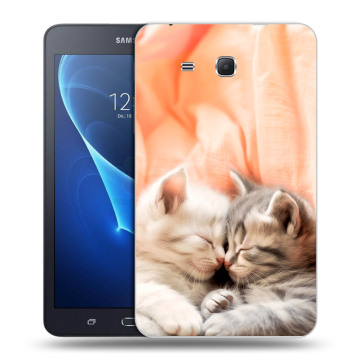 Силиконовый чехол на Samsung Galaxy Tab A 7 (2016) с принтом Котята Силиконовый чехол на Samsung Galaxy Tab A 7 (2016) с принтом Котята