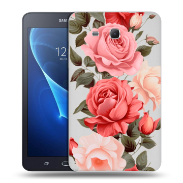 Силиконовый чехол на Samsung Galaxy Tab A 7 (2016) с принтом Розы Силиконовый чехол на Samsung Galaxy Tab A 7 (2016) с принтом Розы