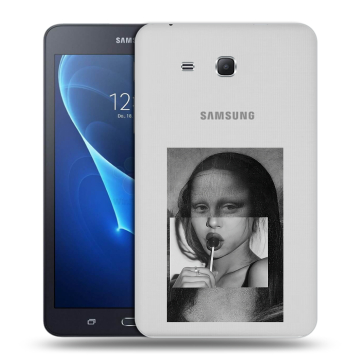 Силиконовый чехол на Samsung Galaxy Tab A 7 (2016) с принтом Мона Лиза Силиконовый чехол на Samsung Galaxy Tab A 7 (2016) с принтом Мона Лиза