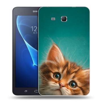 Силиконовый чехол на Samsung Galaxy Tab A 7 (2016) с принтом котенок Силиконовый чехол на Samsung Galaxy Tab A 7 (2016) с принтом котенок