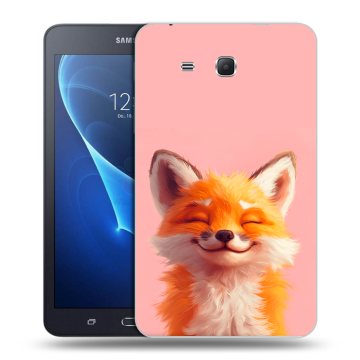 Силиконовый чехол на Samsung Galaxy Tab A 7 (2016) с принтом милая лиса Силиконовый чехол на Samsung Galaxy Tab A 7 (2016) с принтом милая лиса