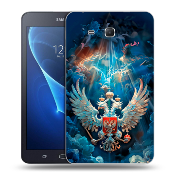 Силиконовый чехол на Samsung Galaxy Tab A 7 (2016) с принтом Герб флаг России Силиконовый чехол на Samsung Galaxy Tab A 7 (2016) с принтом Герб флаг России