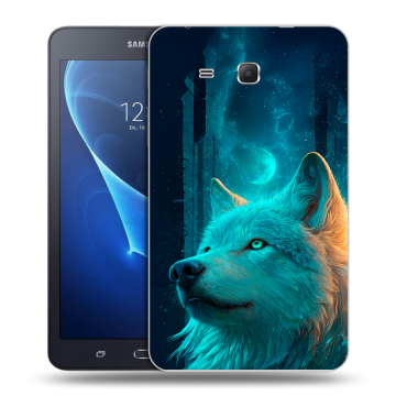 Силиконовый чехол на Samsung Galaxy Tab A 7 (2016) с принтом бабочки саккура Силиконовый чехол на Samsung Galaxy Tab A 7 (2016) с принтом бабочки саккура