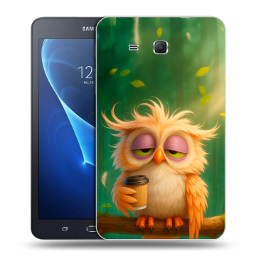 Силиконовый чехол на Samsung Galaxy Tab A 7 (2016) с принтом сова Силиконовый чехол на Samsung Galaxy Tab A 7 (2016) с принтом сова