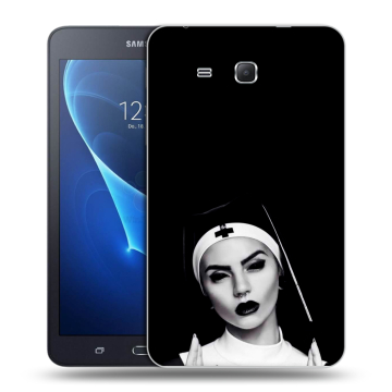 Силиконовый чехол на Samsung Galaxy Tab A 7 (2016) с принтом монашка Силиконовый чехол на Samsung Galaxy Tab A 7 (2016) с принтом монашка