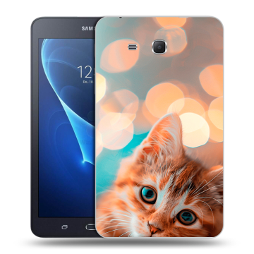 Силиконовый чехол на Samsung Galaxy Tab A 7 (2016) с принтом котик Силиконовый чехол на Samsung Galaxy Tab A 7 (2016) с принтом котик