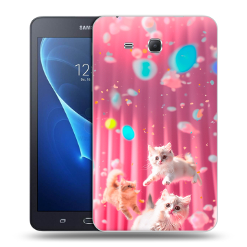 Силиконовый чехол на Samsung Galaxy Tab A 7 (2016) с принтом милые котики