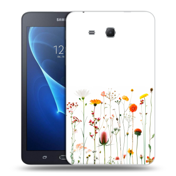 Силиконовый чехол на Samsung Galaxy Tab A 7 (2016) с принтом цветы Силиконовый чехол на Samsung Galaxy Tab A 7 (2016) с принтом цветы