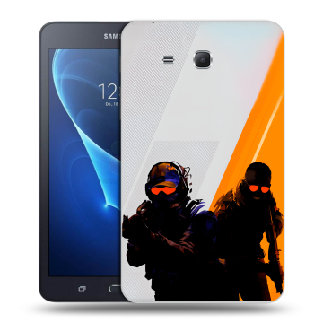 Силиконовый чехол на Samsung Galaxy Tab A 7 (2016) с принтом Контер страйк Counter strike Силиконовый чехол на Samsung Galaxy Tab A 7 (2016) с принтом Контер страйк Counter strike