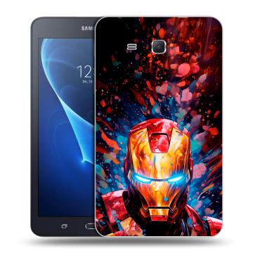 Силиконовый чехол на Samsung Galaxy Tab A 7 (2016) с принтом Железный человек Ironman Силиконовый чехол на Samsung Galaxy Tab A 7 (2016) с принтом Железный человек Ironman