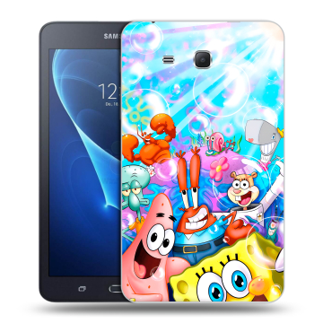 Силиконовый чехол на Samsung Galaxy Tab A 7 (2016) с принтом спанчбоб спанч боб Силиконовый чехол на Samsung Galaxy Tab A 7 (2016) с принтом спанчбоб спанч боб