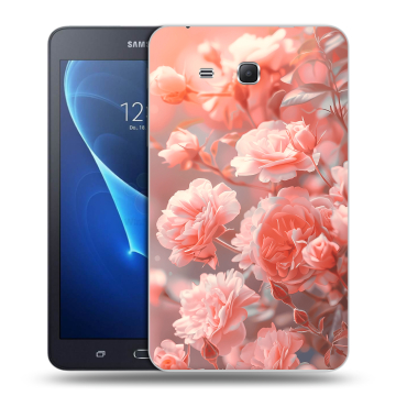 Силиконовый чехол на Samsung Galaxy Tab A 7 (2016) с принтом Розы цветы Силиконовый чехол на Samsung Galaxy Tab A 7 (2016) с принтом Розы цветы