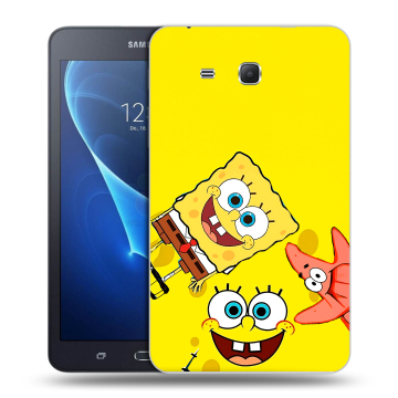 Силиконовый чехол на Samsung Galaxy Tab A 7 (2016) с принтом Спанч боб Спанчбоб Силиконовый чехол на Samsung Galaxy Tab A 7 (2016) с принтом Спанч боб Спанчбоб