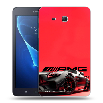 Силиконовый чехол на Samsung Galaxy Tab A 7 (2016) с принтом Мерседес Mercedes AMG