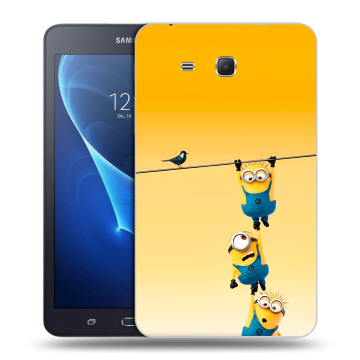 Силиконовый чехол на Samsung Galaxy Tab A 7 (2016) с принтом Миньоны Силиконовый чехол на Samsung Galaxy Tab A 7 (2016) с принтом Миньоны