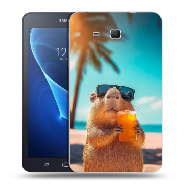Силиконовый чехол на Samsung Galaxy Tab A 7 (2016) с принтом Капибара