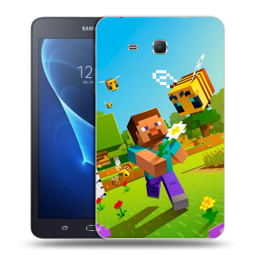 Силиконовый чехол на Samsung Galaxy Tab A 7 (2016) с принтом Майнкрафт Minecraft