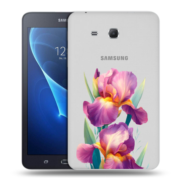 Силиконовый чехол на Samsung Galaxy Tab A 7 (2016) с принтом Цветы орхидеи