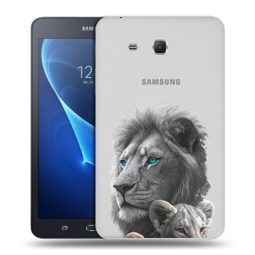 Силиконовый чехол на Samsung Galaxy Tab A 7 (2016) с принтом Львы